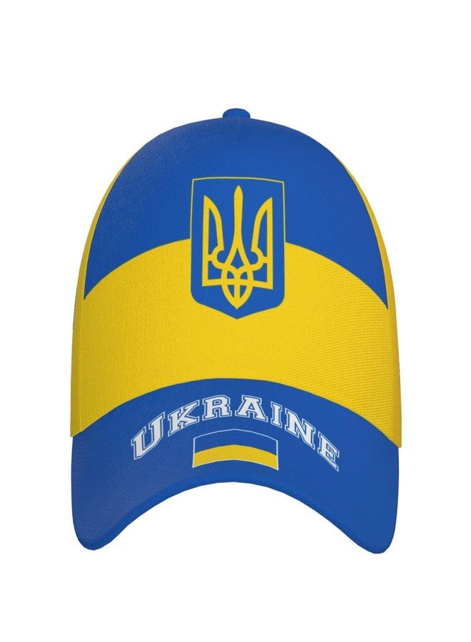 Krirteh Ukrainian Flag Baseball Cap for Men Women, Fashion Flag of Ukraine Hat Adjustable Sun Protection Visor Caps Trucker Hat Patriotic Dad Caps - Image 2